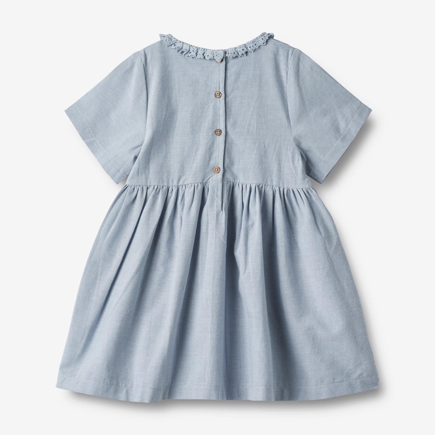 Wheat 'Elma' S/S Children's Dress - Blue Waves