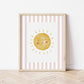The Little Jones Sunshine Print - Dusky Pink Stripes