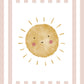 The Little Jones Sunshine Print - Dusky Pink Stripes