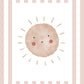 The Little Jones Boho Sunshine Print - Dusky Pink Stripes
