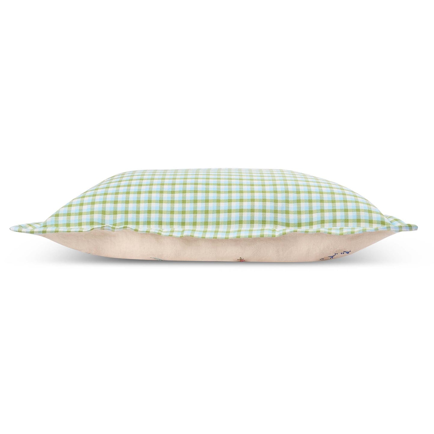 Avery Row Embroidered Linen Scatter Cushion - Little Farm