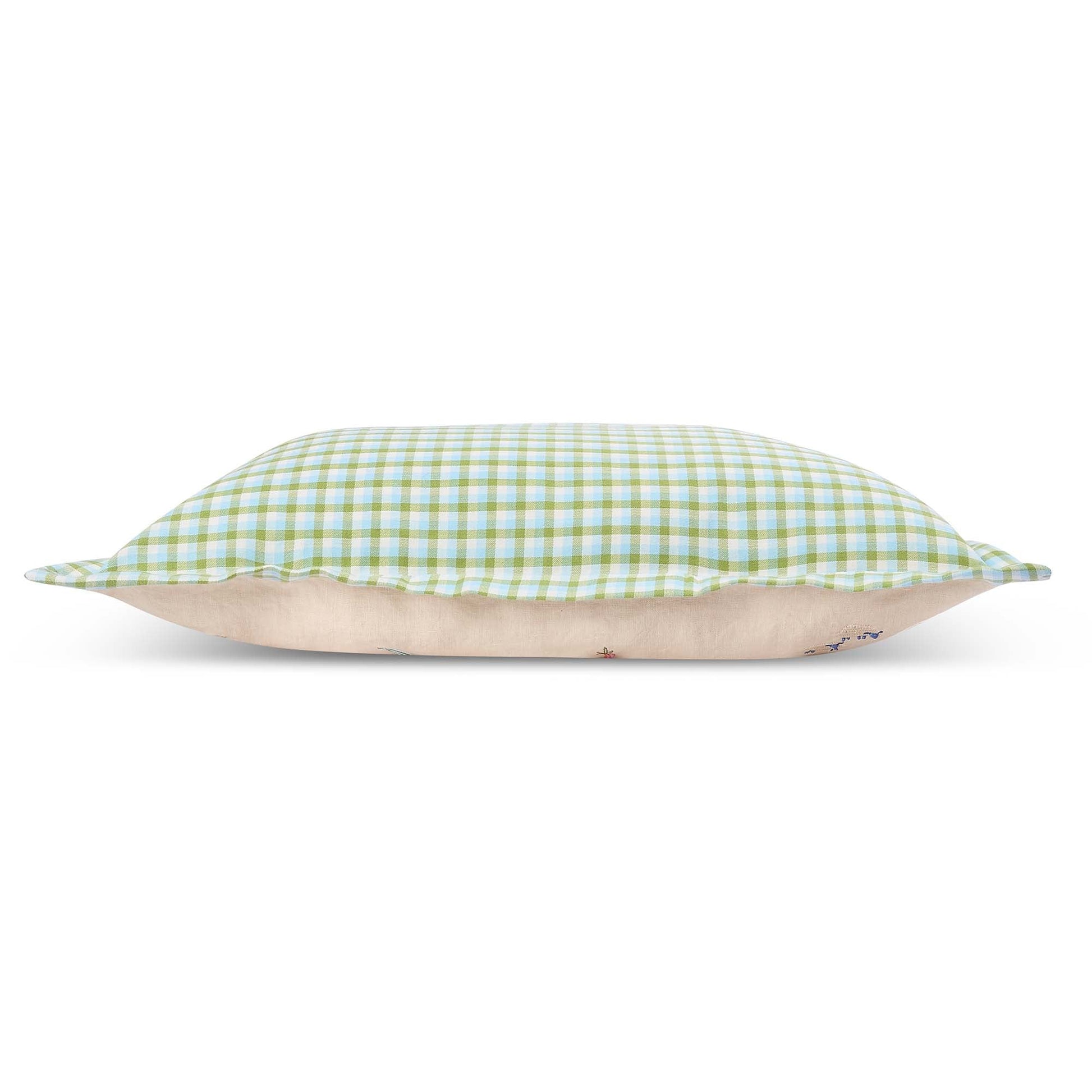 Avery Row Embroidered Linen Scatter Cushion - Little Farm