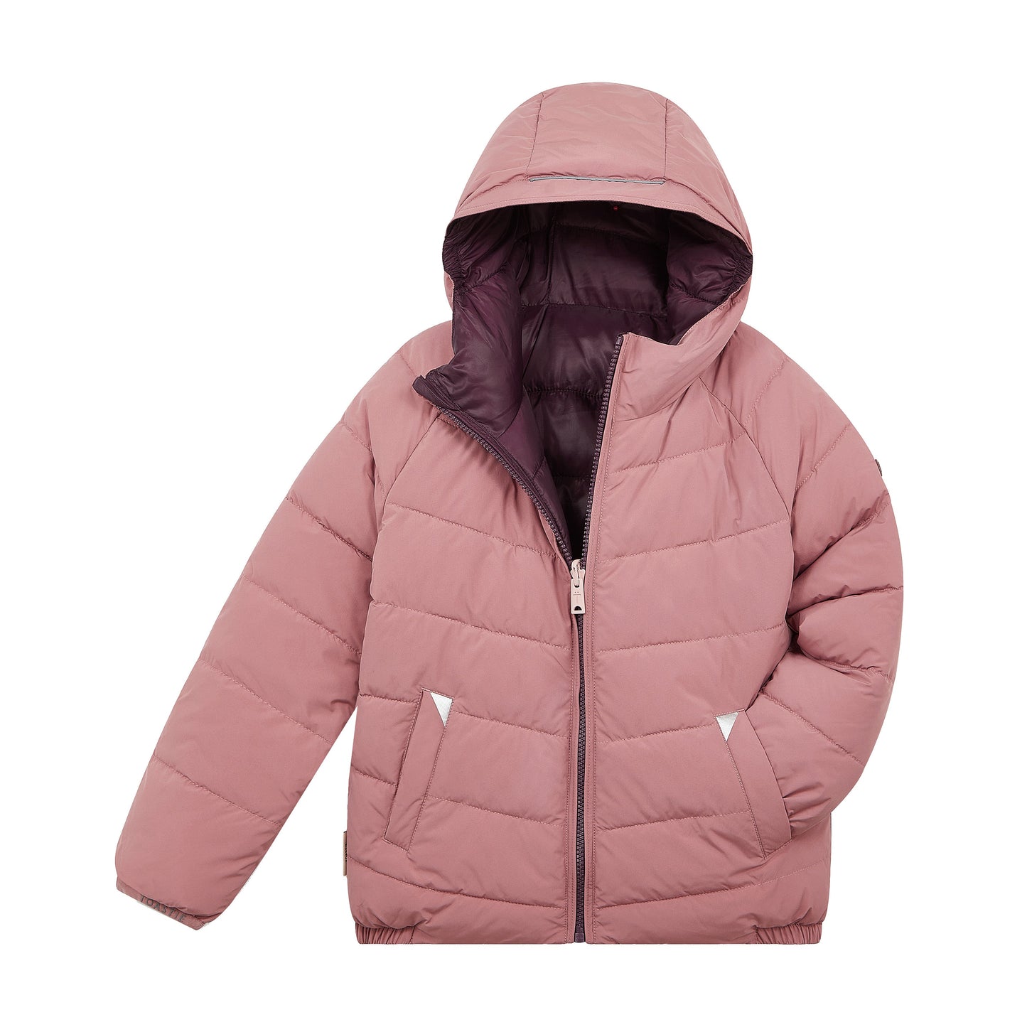 Toastie Kids EcoReversible Puffer - Damask Pink/Black Cherry