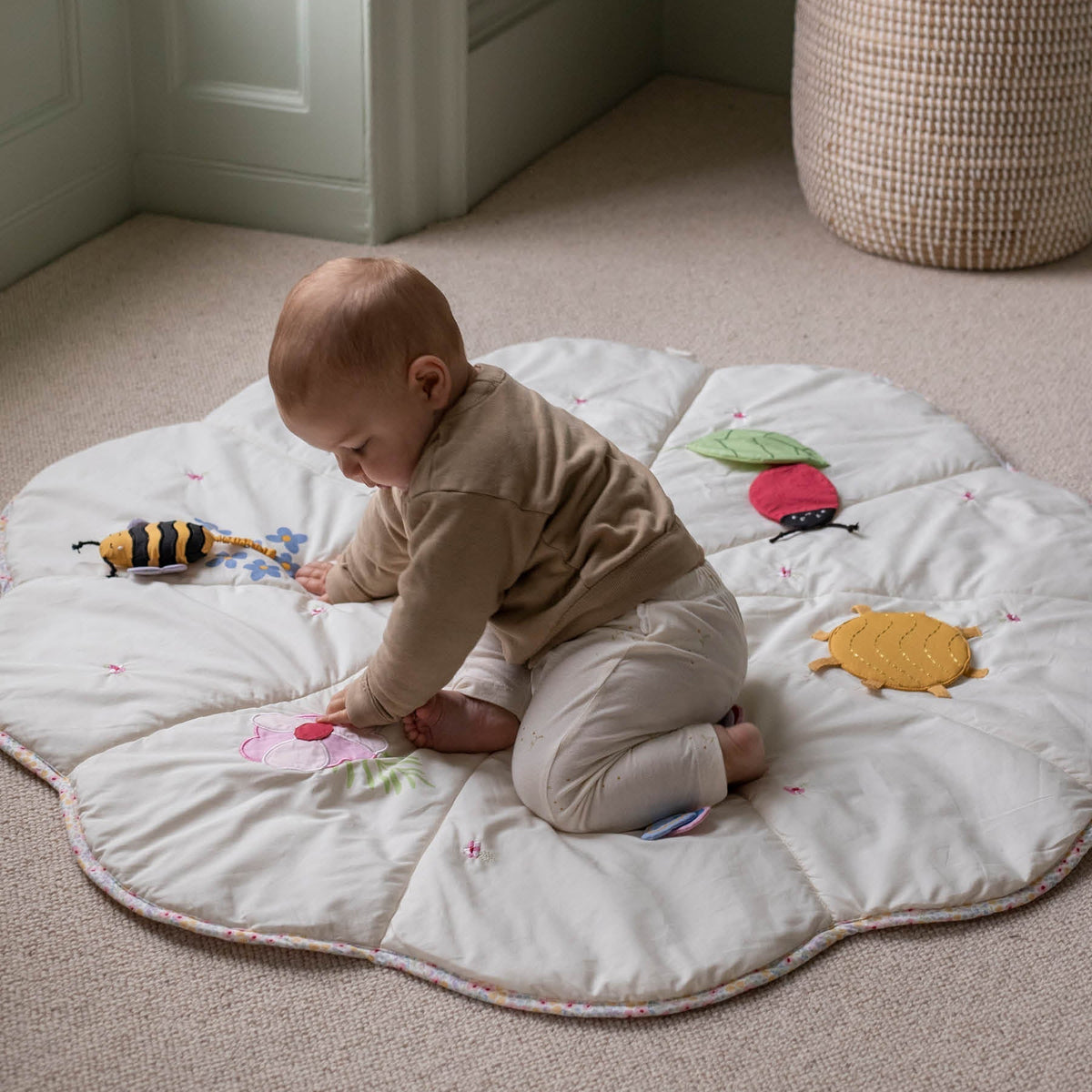 Avery Row Baby Activity Mat - Wildflower Garden