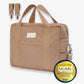 Avery Row Baby Changing Bag with Pram Clips - Latte