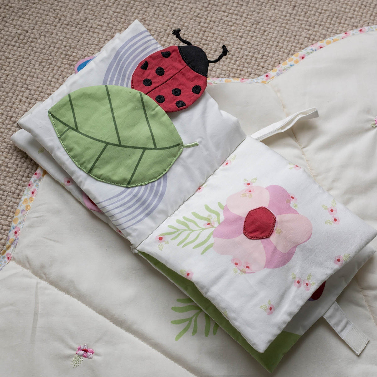 Avery Row Baby Fabric Book - Wildflower Garden