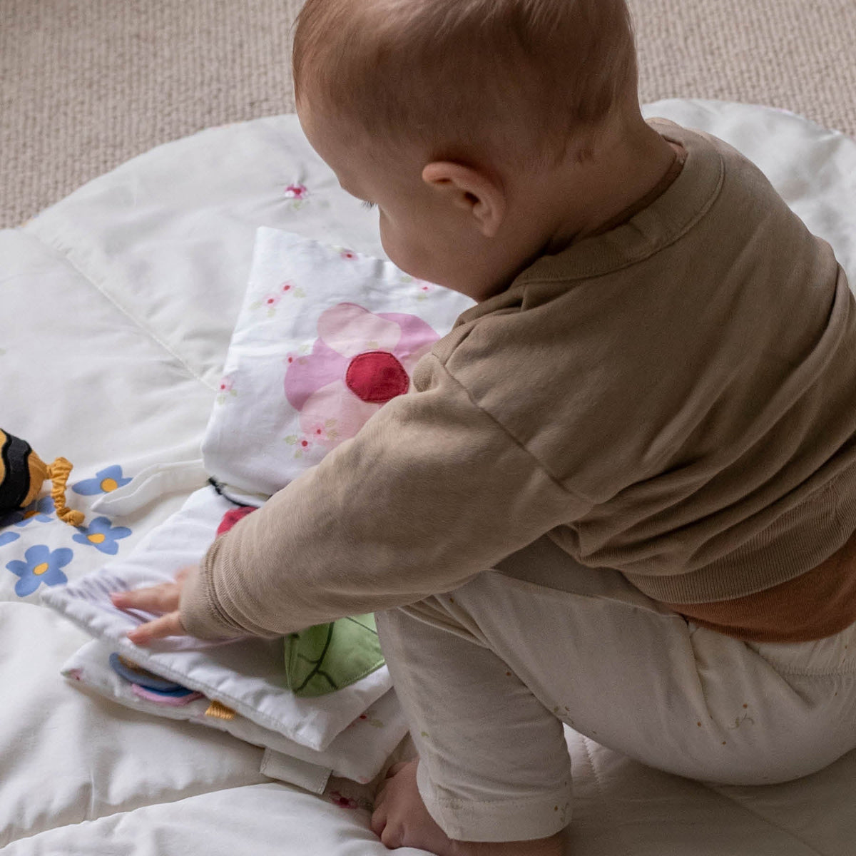 Avery Row Baby Fabric Book - Wildflower Garden