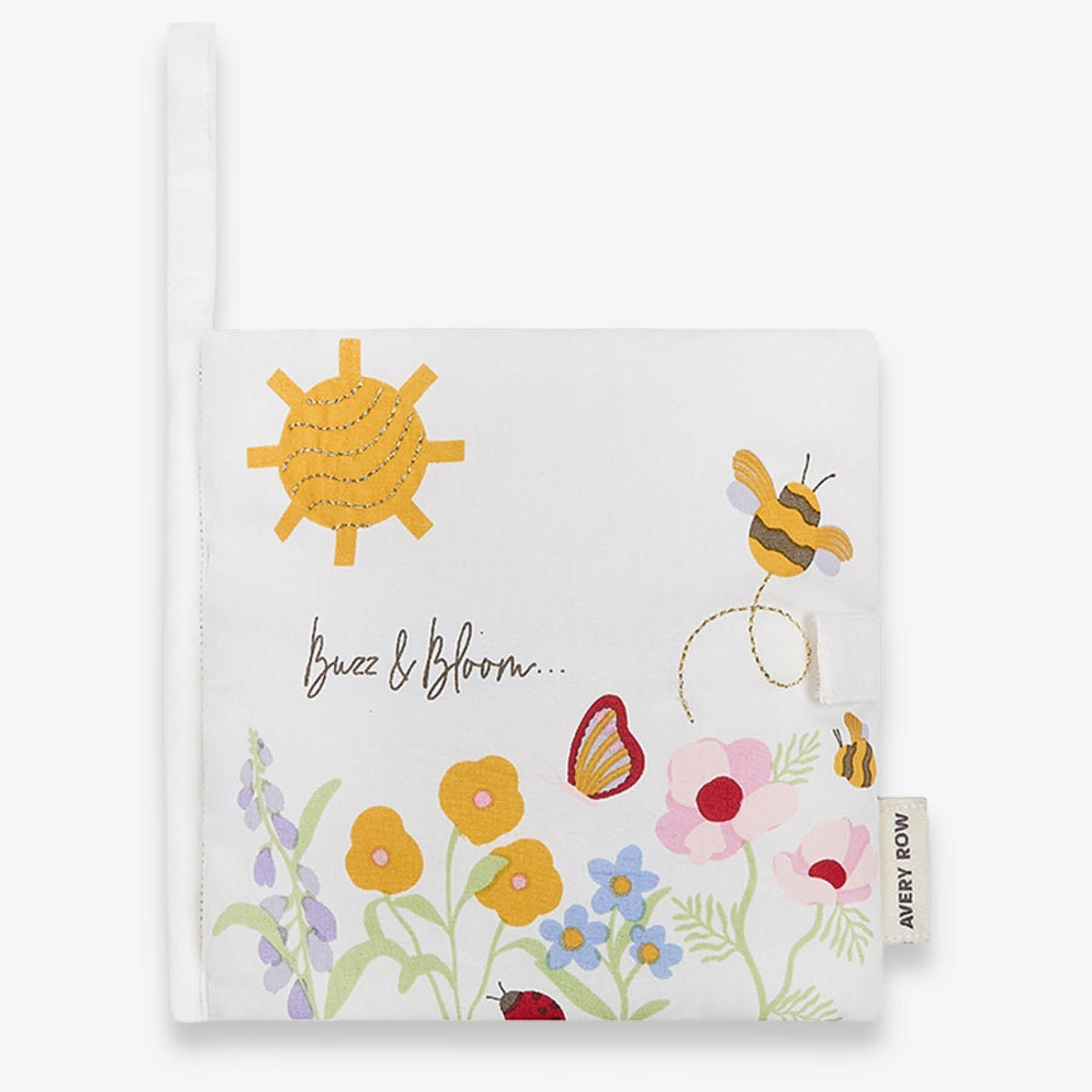Avery Row Baby Fabric Book - Wildflower Garden
