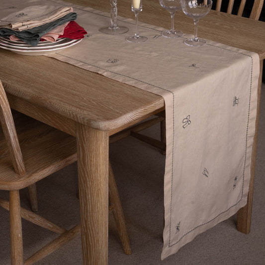 Avery Row Christmas Table Runner - Natural