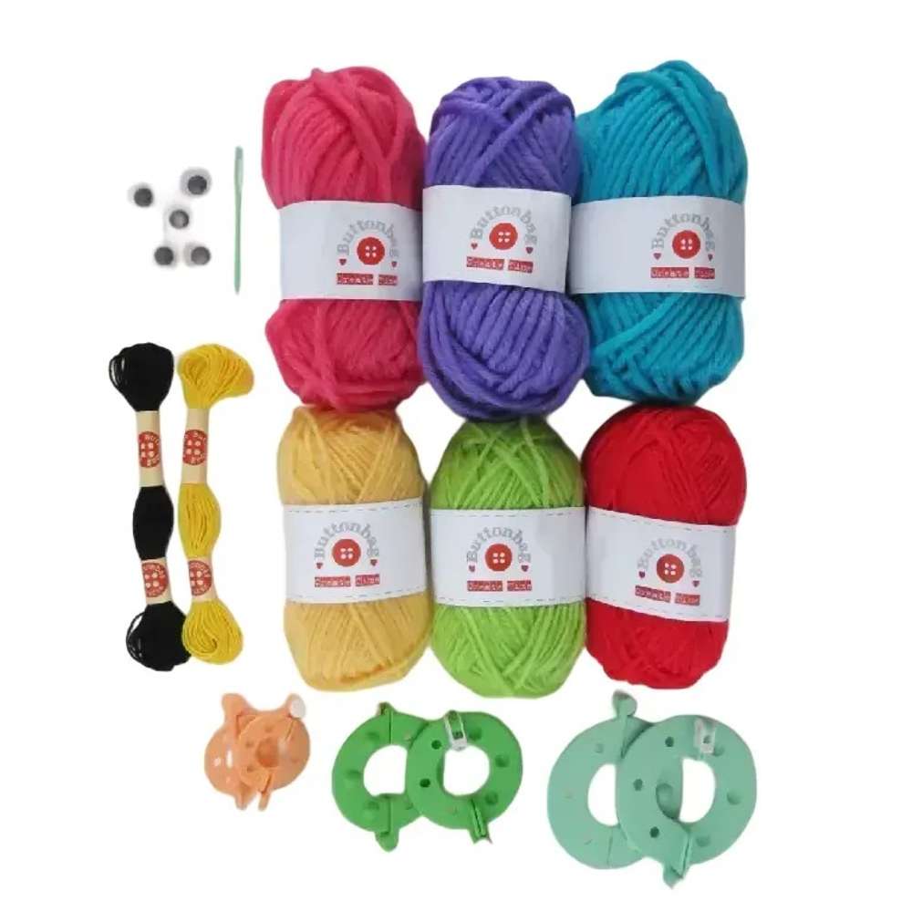 Buttonbag Pom Pom Case Craft Kit