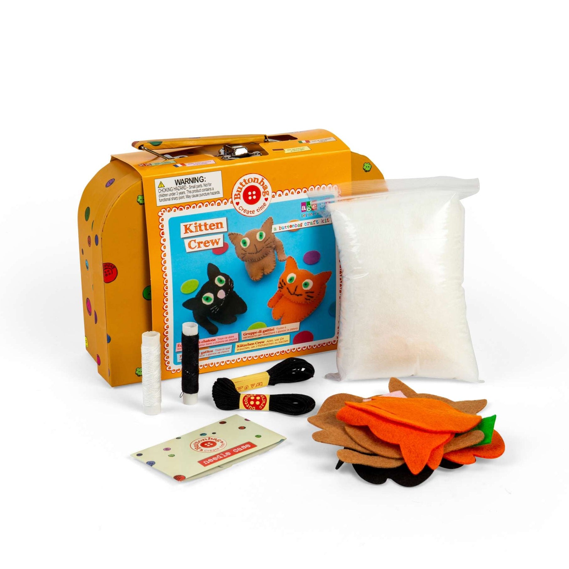 Buttonbag Kitten Crew Case Craft Kit