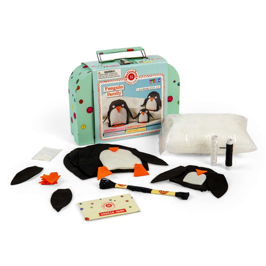 Buttonbag Penguin Family Case Craft Kit