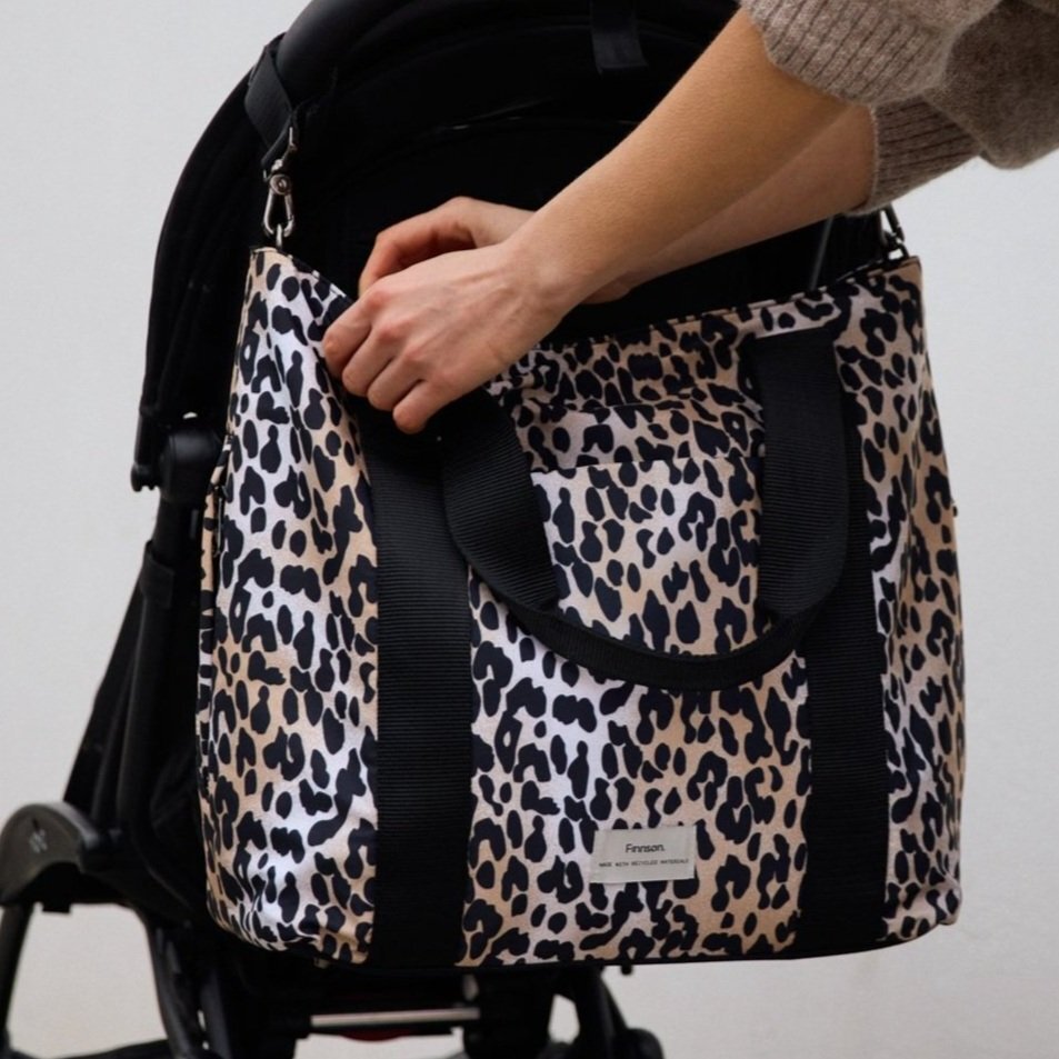 Finnsøn SELBY Eco Changing Bag With Changing Mat - Leopard