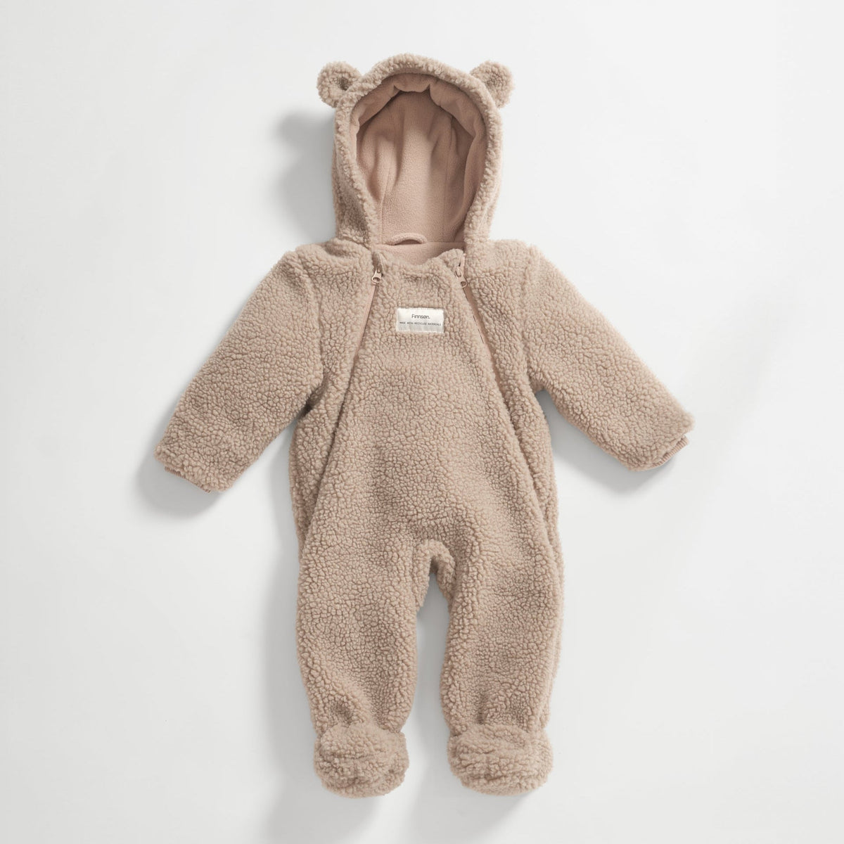 Finnsøn ALF Eco Pramsuit - Beige (With Feet)