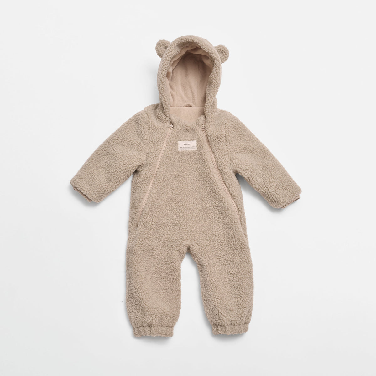 Finnsøn ALF Eco Pramsuit - Beige (Footless)