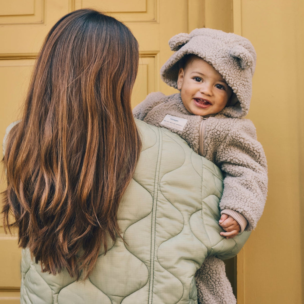 Finnsøn ALF Eco Pramsuit - Beige (With Feet)
