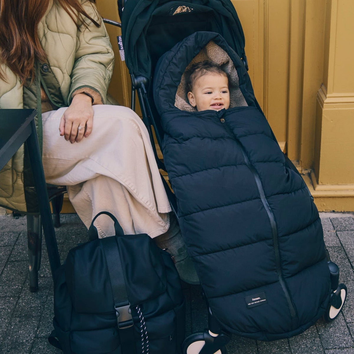 Finnsøn ALMA Eco Universal quilted footmuff - Black