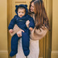 Finnsøn ANDERS Eco Snowsuit - Navy (With Feet)