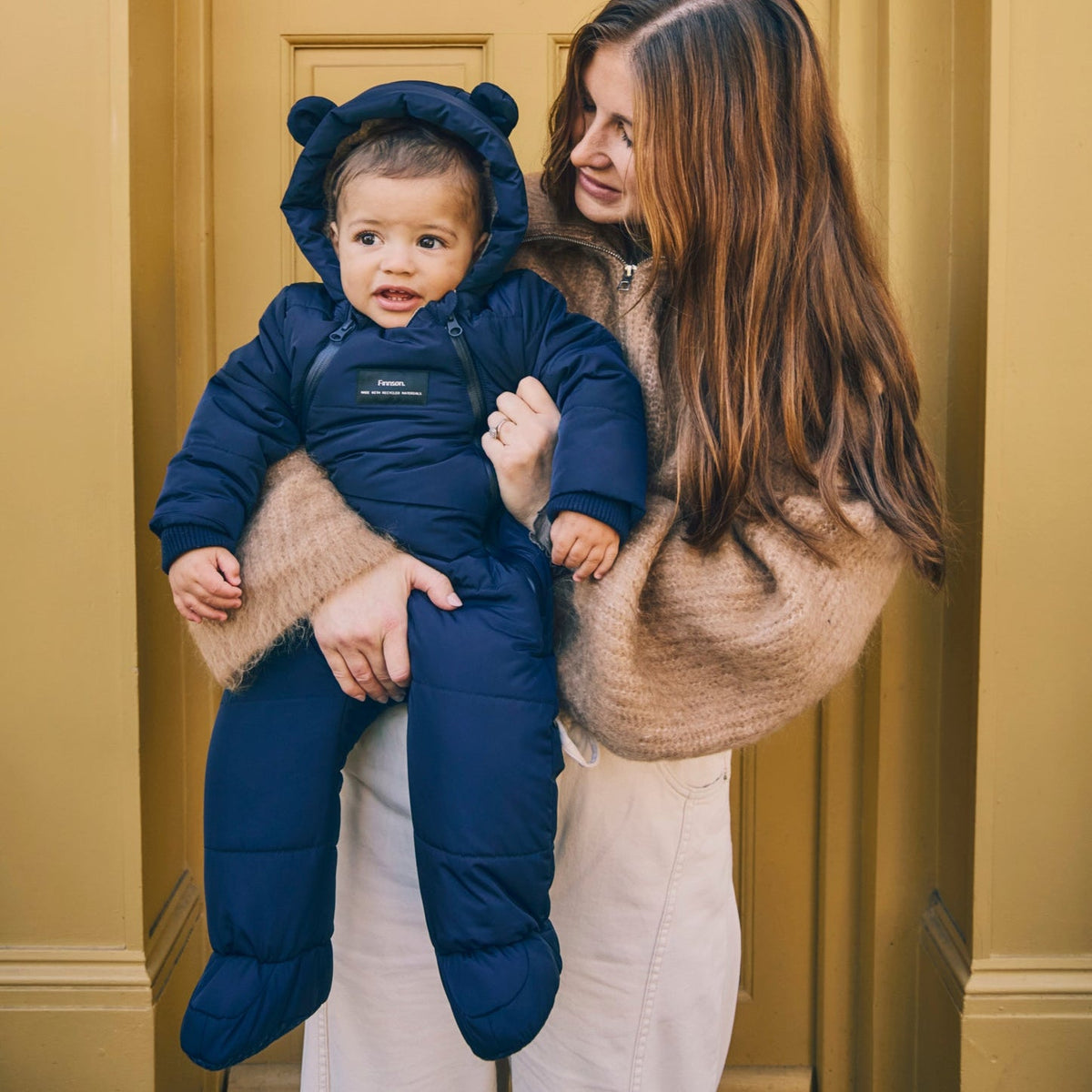 Finnsøn ANDERS Eco Snowsuit - Navy (With Feet)