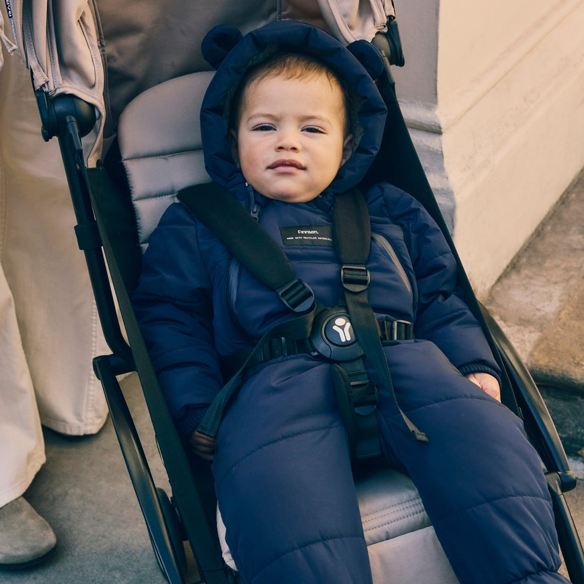 Finnsøn ANDERS Eco Snowsuit - Navy (With Feet)