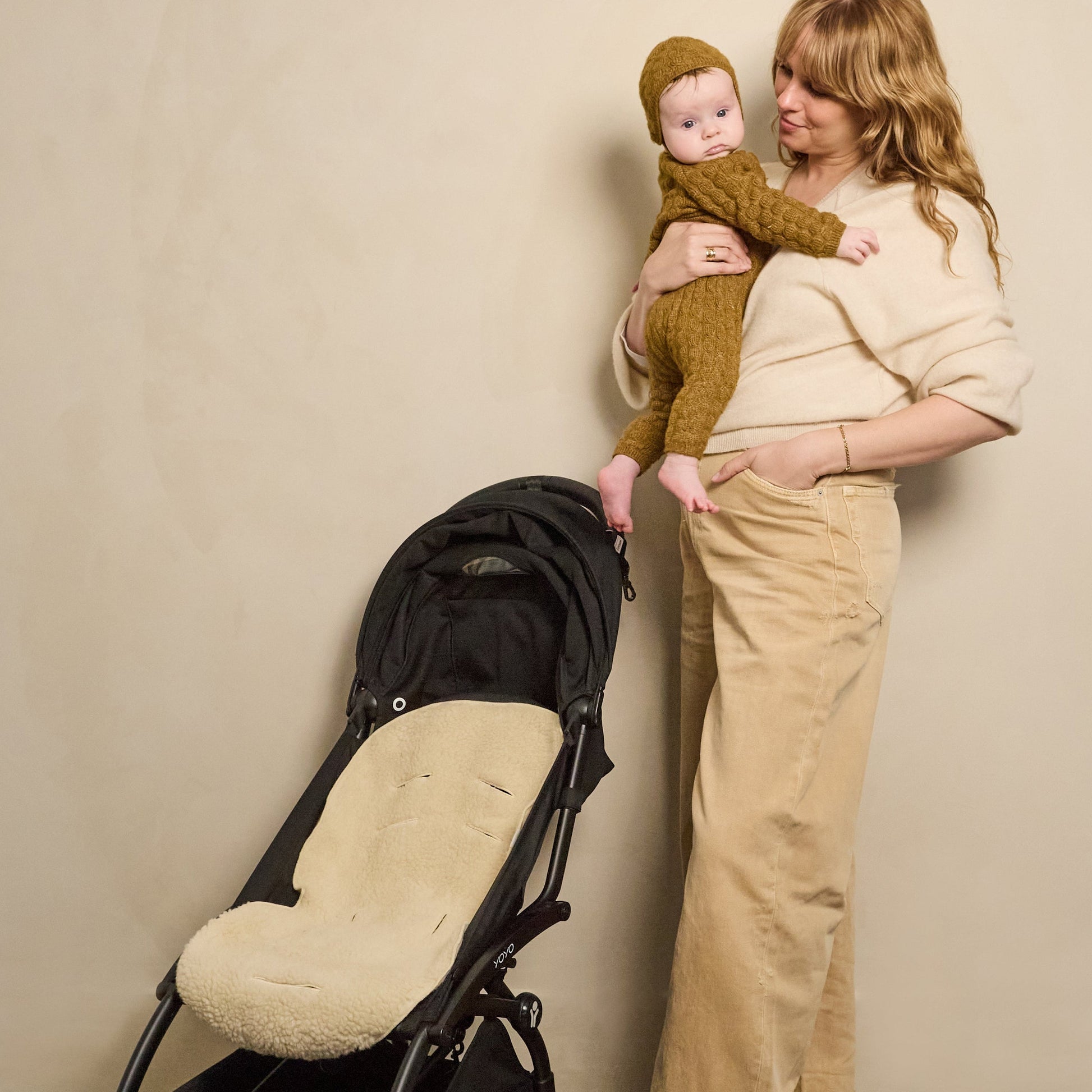 Finnsøn ASTOR Universal Merino Wool Pram Liner - Cream