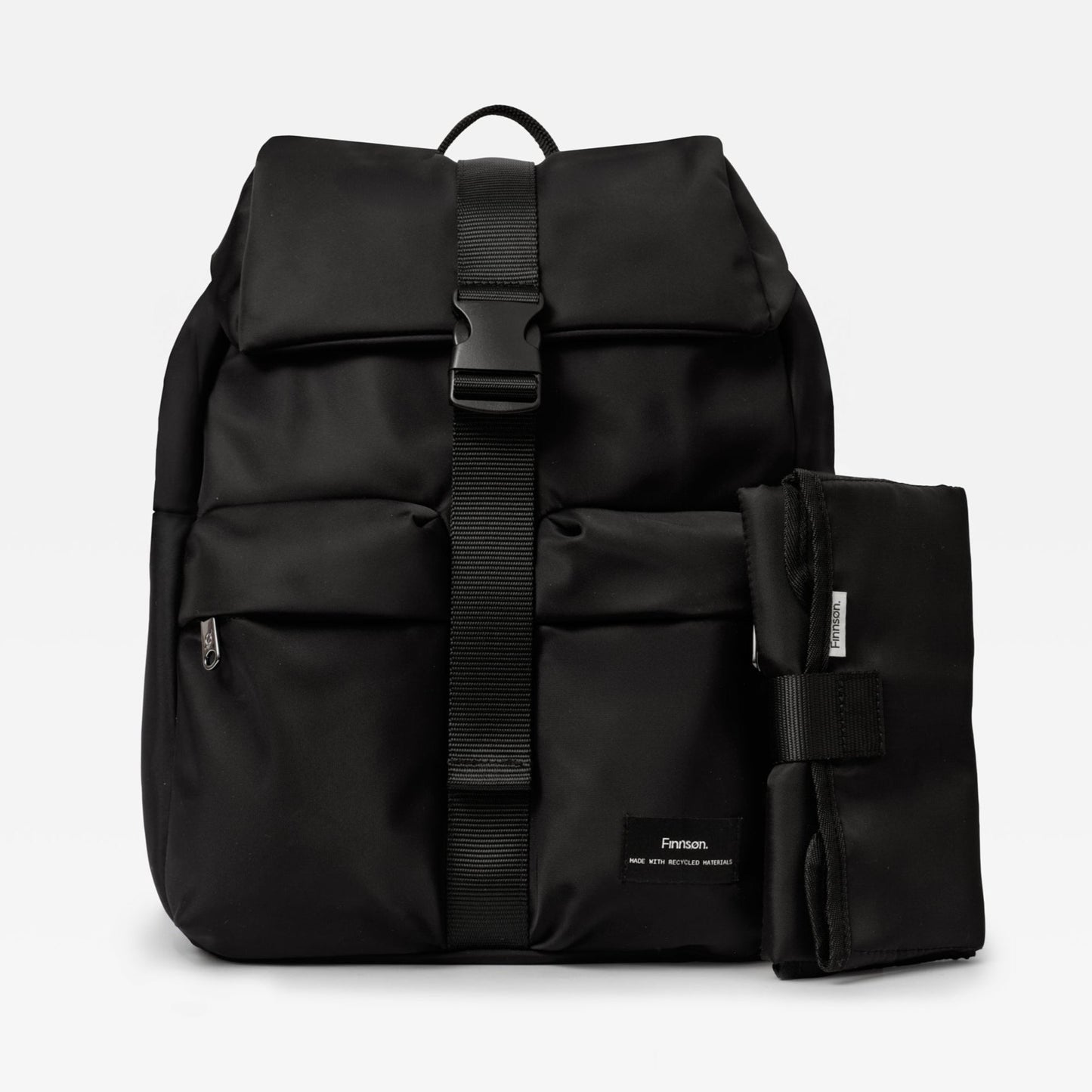 Finnsøn ELISE Eco Changing Backpack with Changing Mat - Black