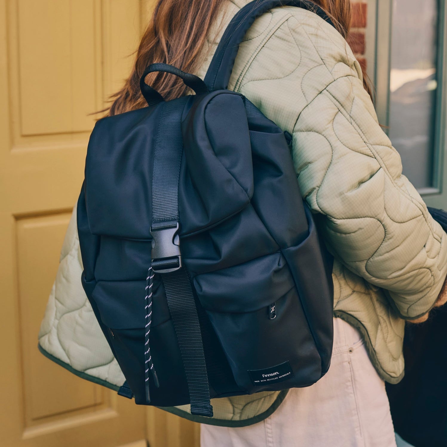 Finnsøn ELISE Eco Changing Backpack with Changing Mat - Black