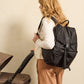 Finnsøn ELISE Eco Changing Backpack with Changing Mat - Black