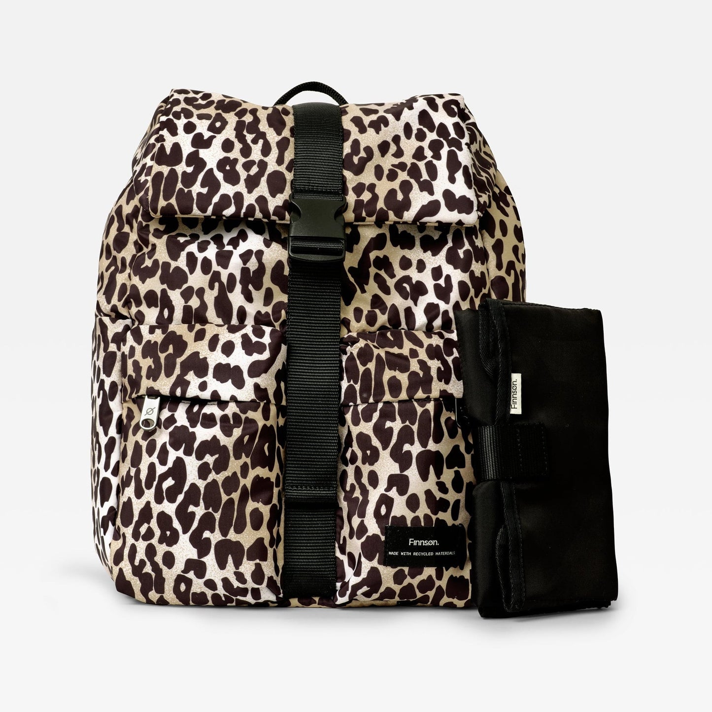 Finnsøn ELISE Eco Changing Backpack with Changing Mat - Leopard