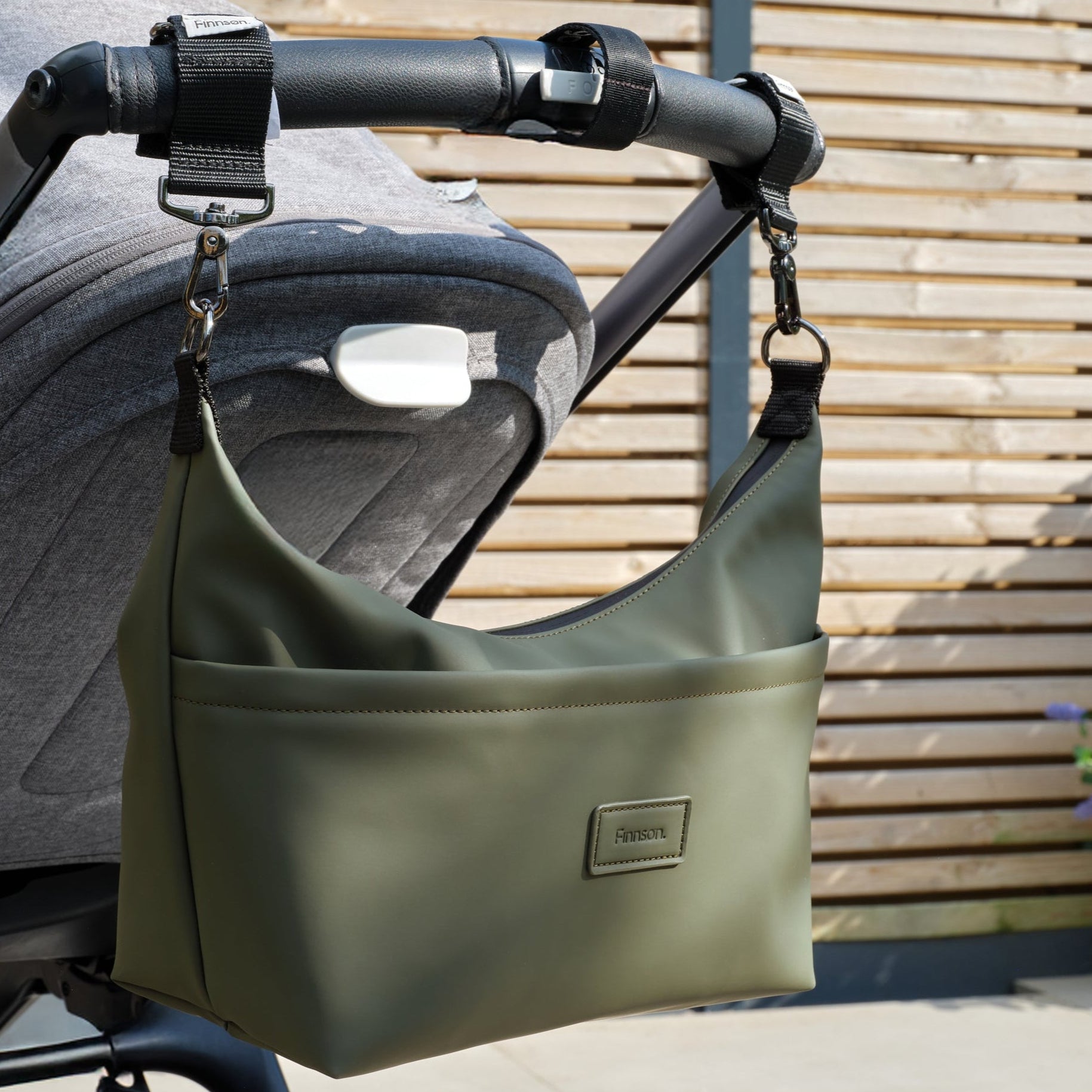 Finnsøn FIA Eco Stroller Organiser With Clips - Khaki