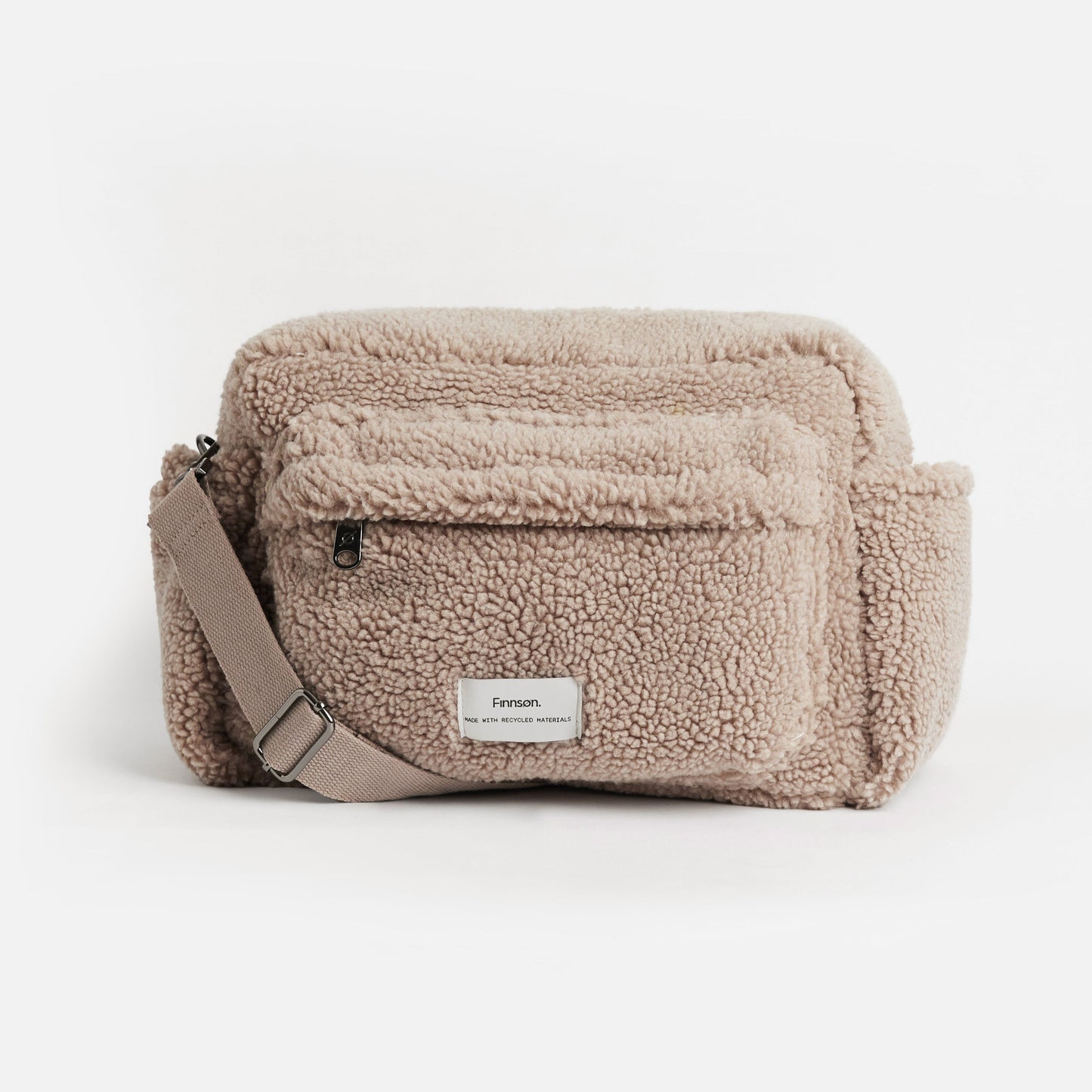 Finnsøn FREYA Eco Oversized Stroller Organiser With Clips - Biege