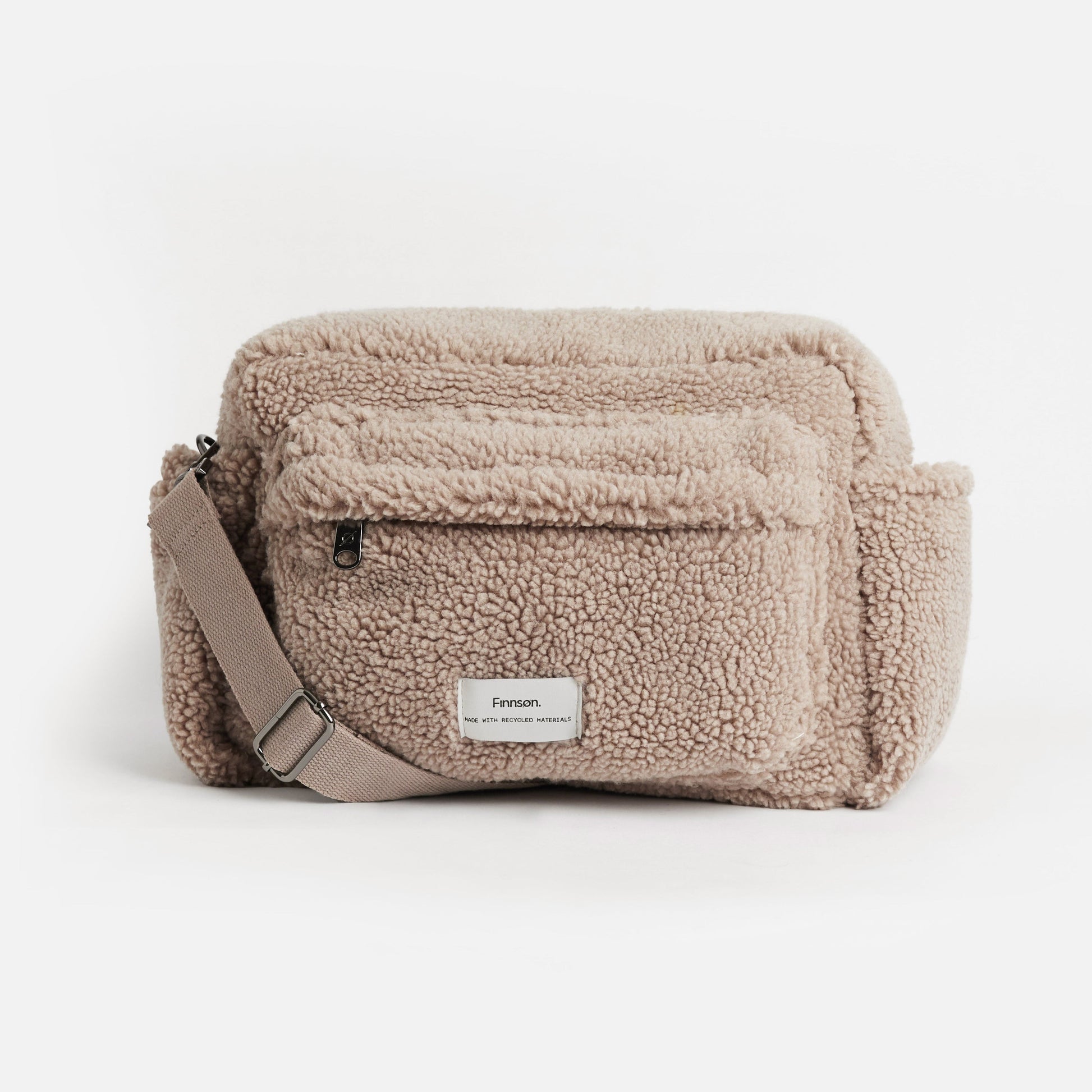 Finnsøn FREYA Eco Oversized Stroller Organiser With Clips - Biege