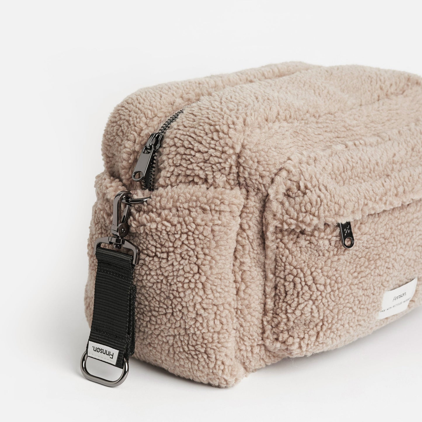 Finnsøn FREYA Eco Oversized Stroller Organiser With Clips - Biege