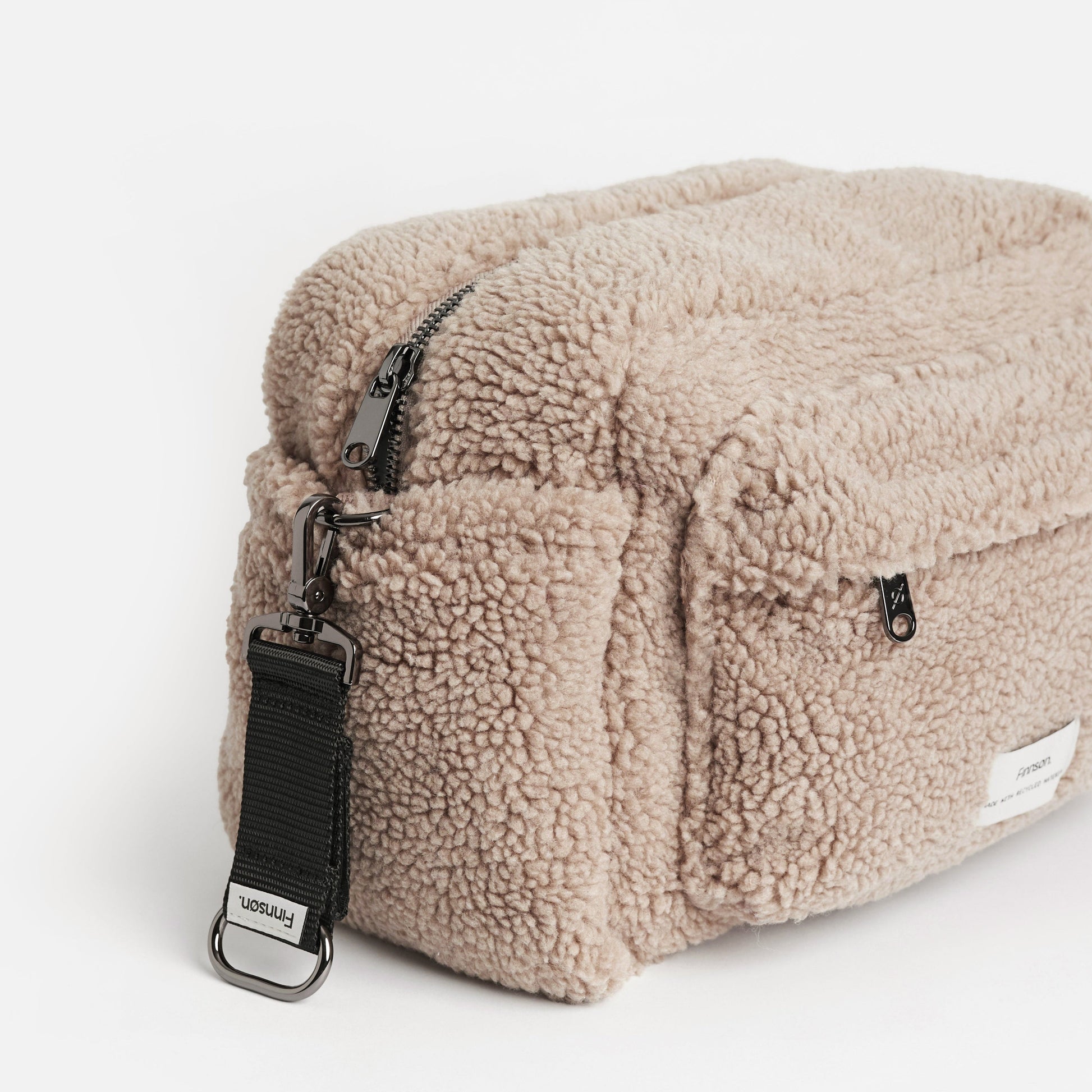 Finnsøn FREYA Eco Oversized Stroller Organiser With Clips - Biege