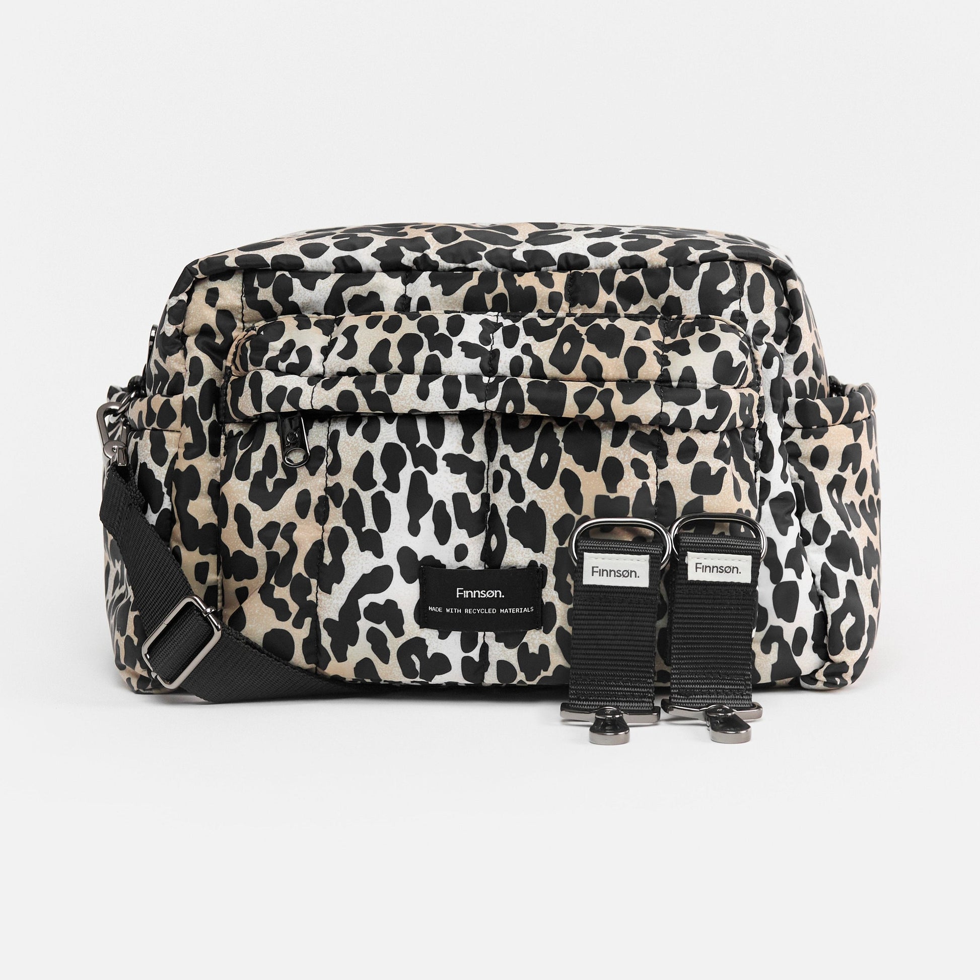 Finnsøn FREYA Eco Oversized Stroller Organiser with Clips - Leopard