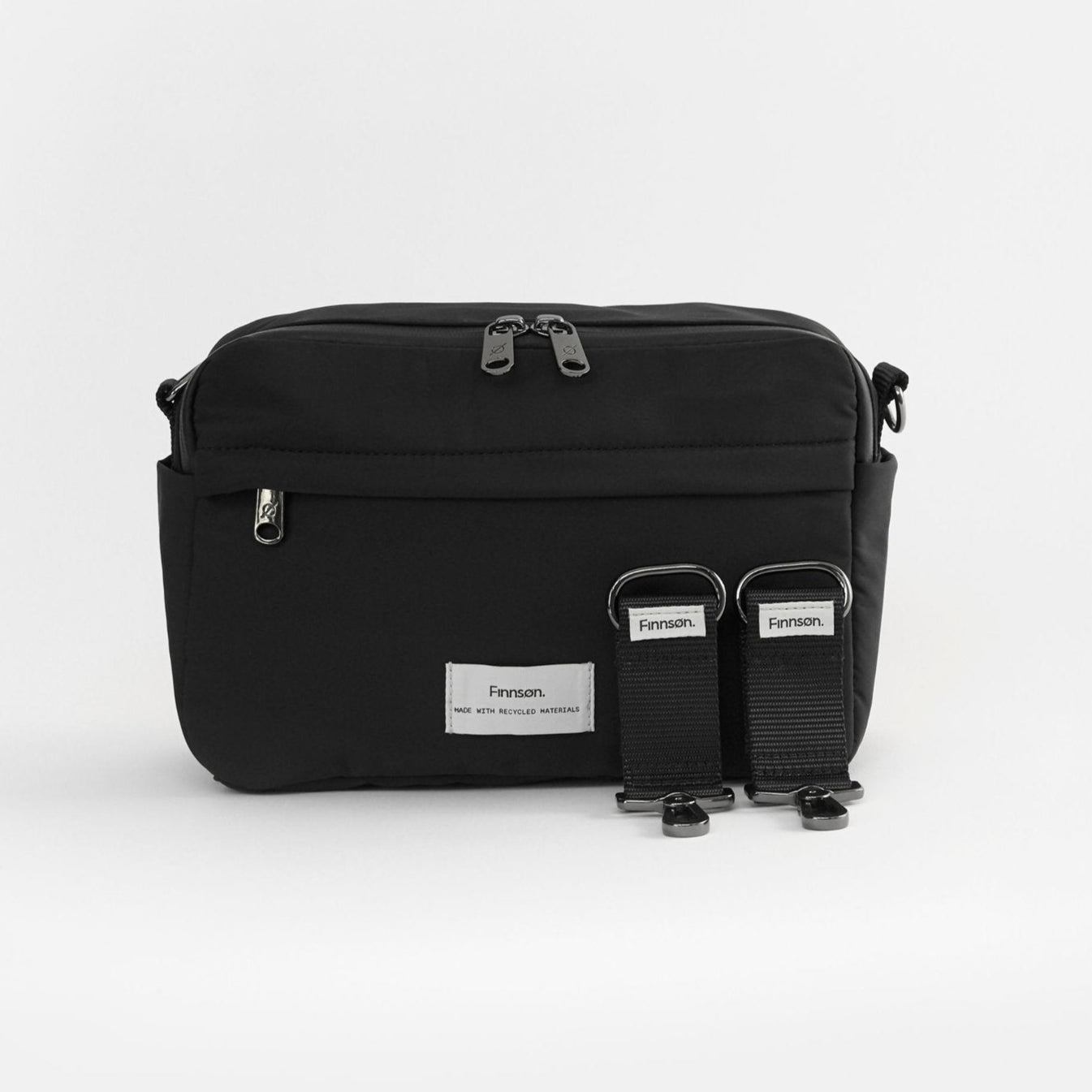 Finnsøn FRIDA Eco Stroller Organiser with Clips - Black