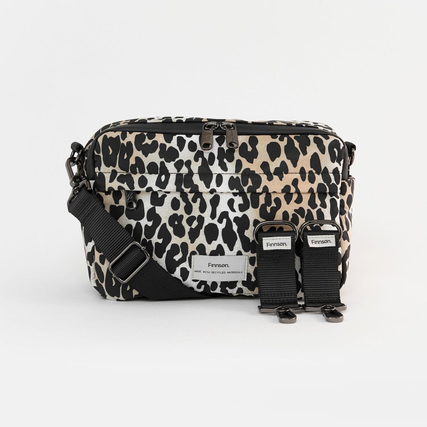 Finnsøn FRIDA Eco Stroller Organiser with Clips - Leopard