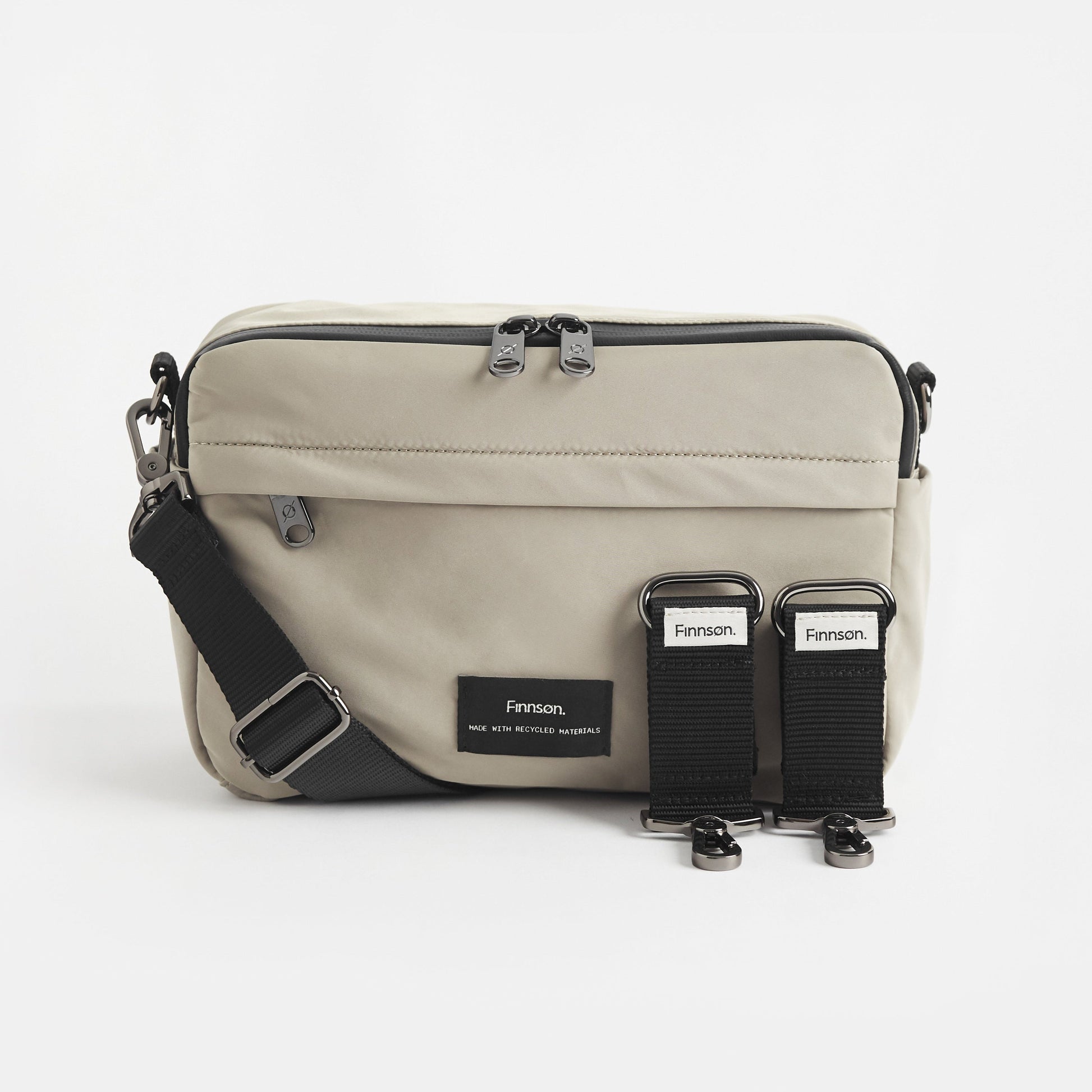 Finnsøn FRIDA Eco Stroller Organiser With Stroller Clips - Taupe