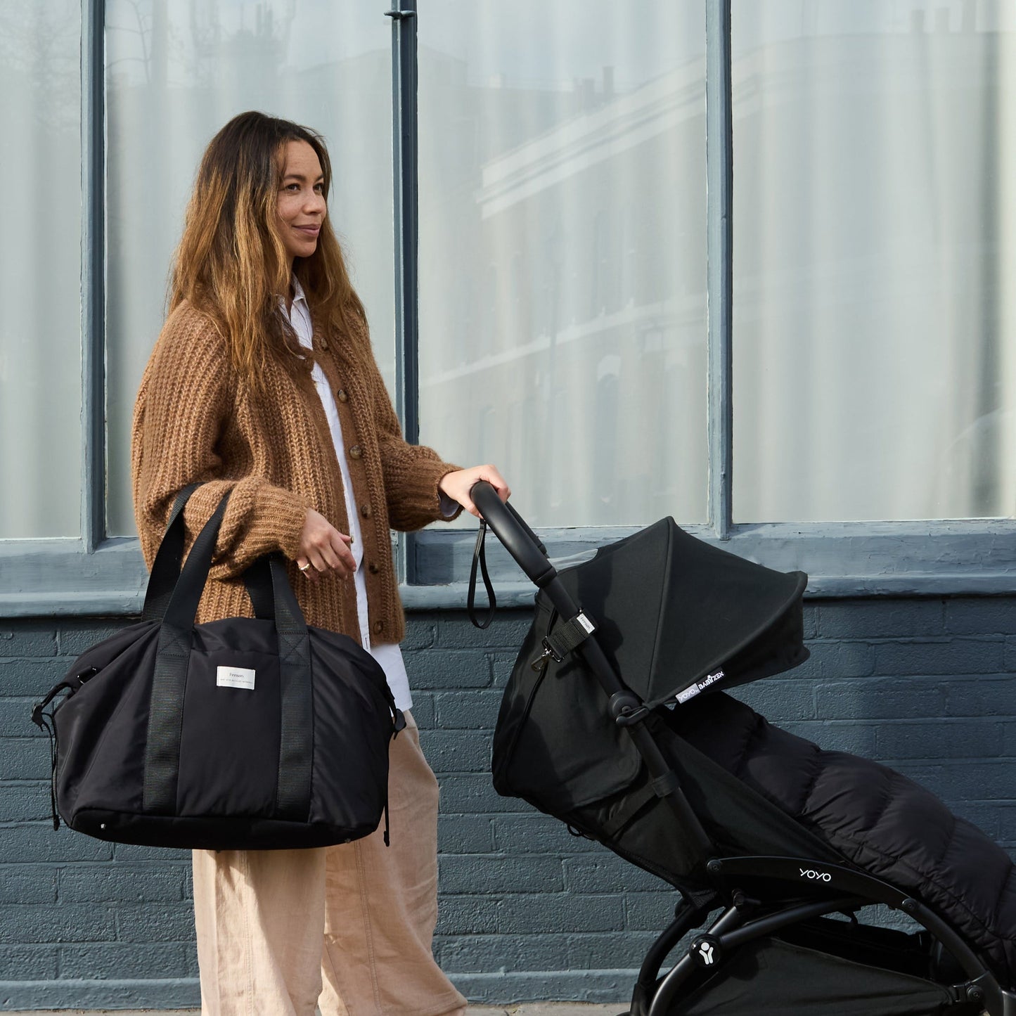 Finnsøn IDA Eco Holdall Changing Bag with Changing Mat - Black