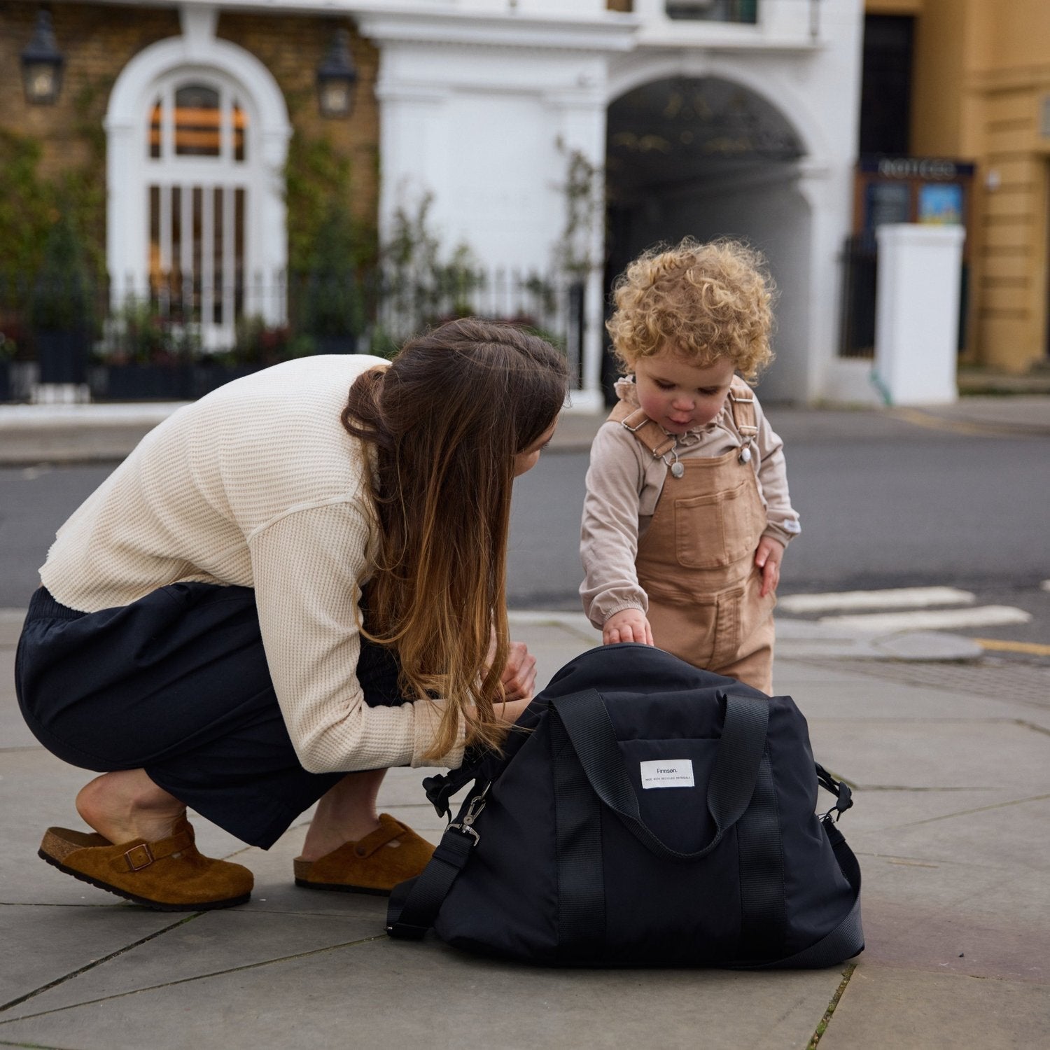 Finnsøn IDA Eco Holdall Changing Bag with Changing Mat - Black
