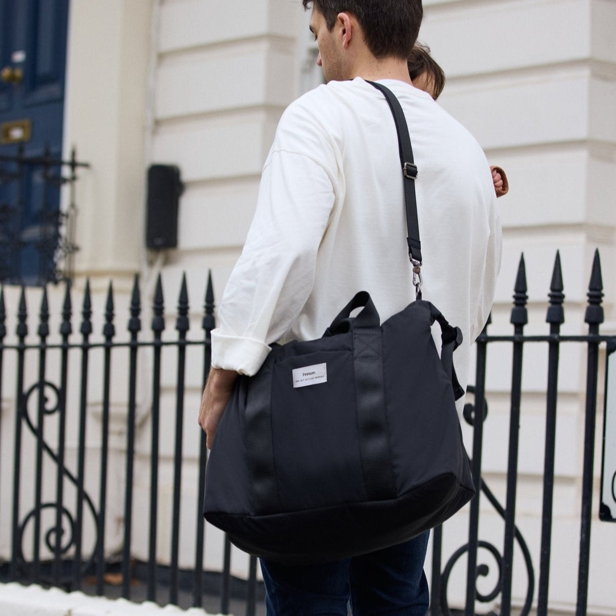 Finnsøn IDA Eco Holdall Changing Bag with Changing Mat - Black