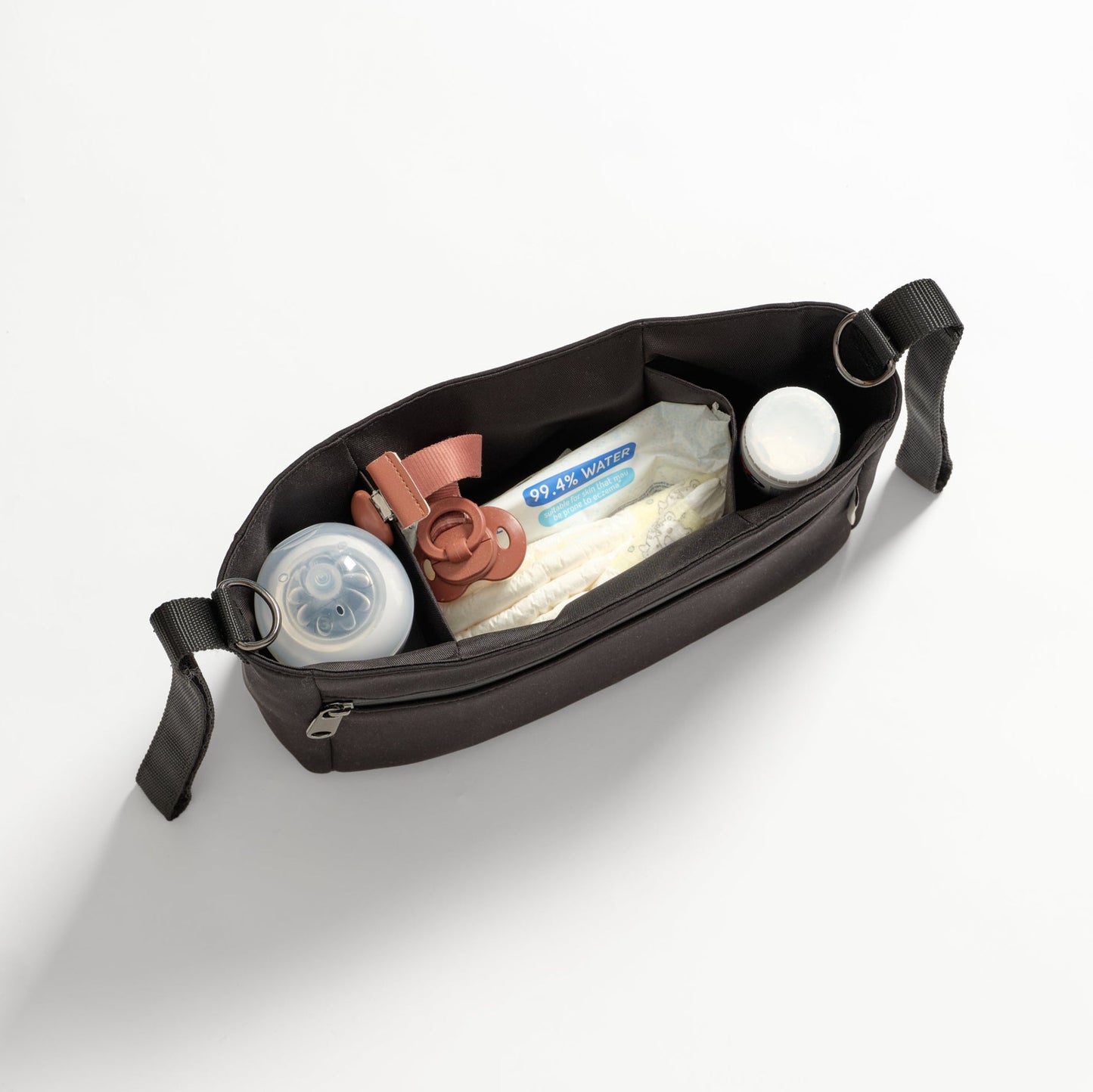 Finnson ODIN Eco Stroller Caddy With Stroller Clips - Black