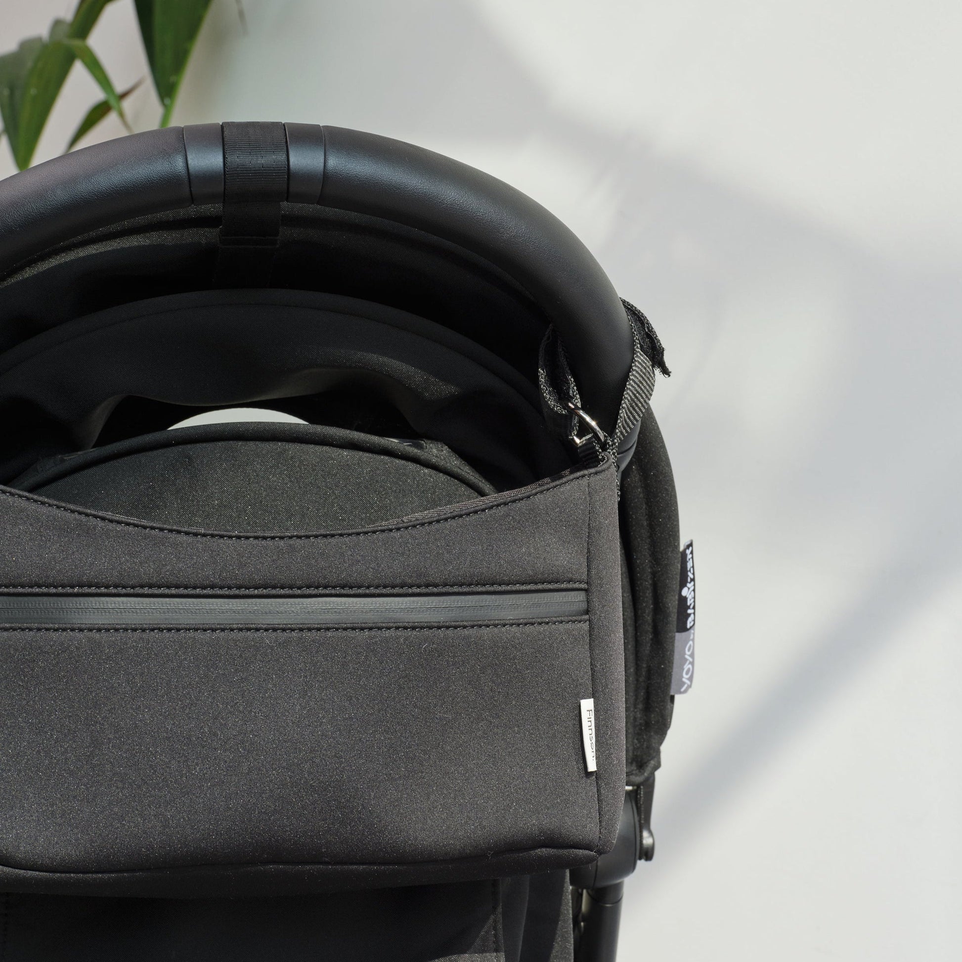 Finnson ODIN Eco Stroller Caddy With Stroller Clips - Black