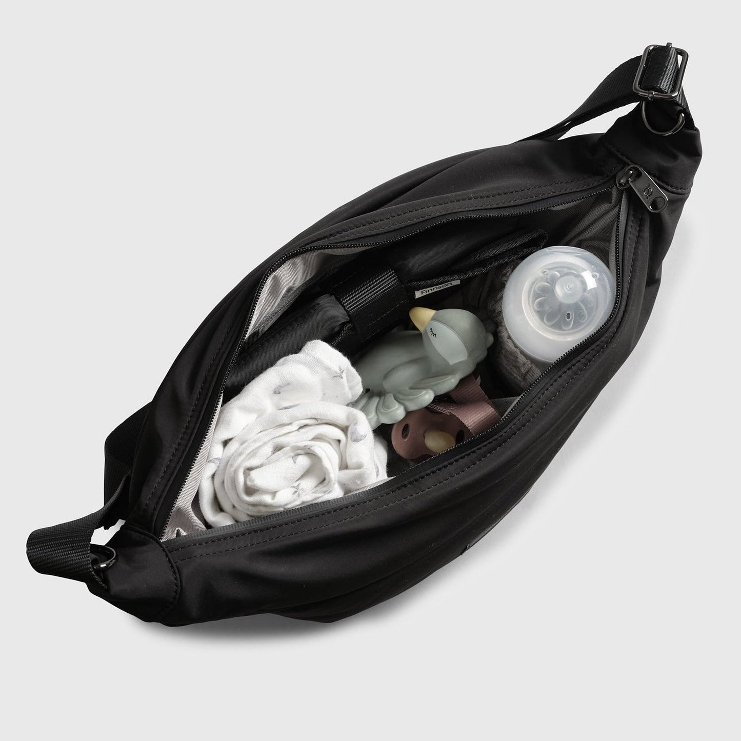 Finnsøn OSMA Eco Stroller Organiser with Clips - Black