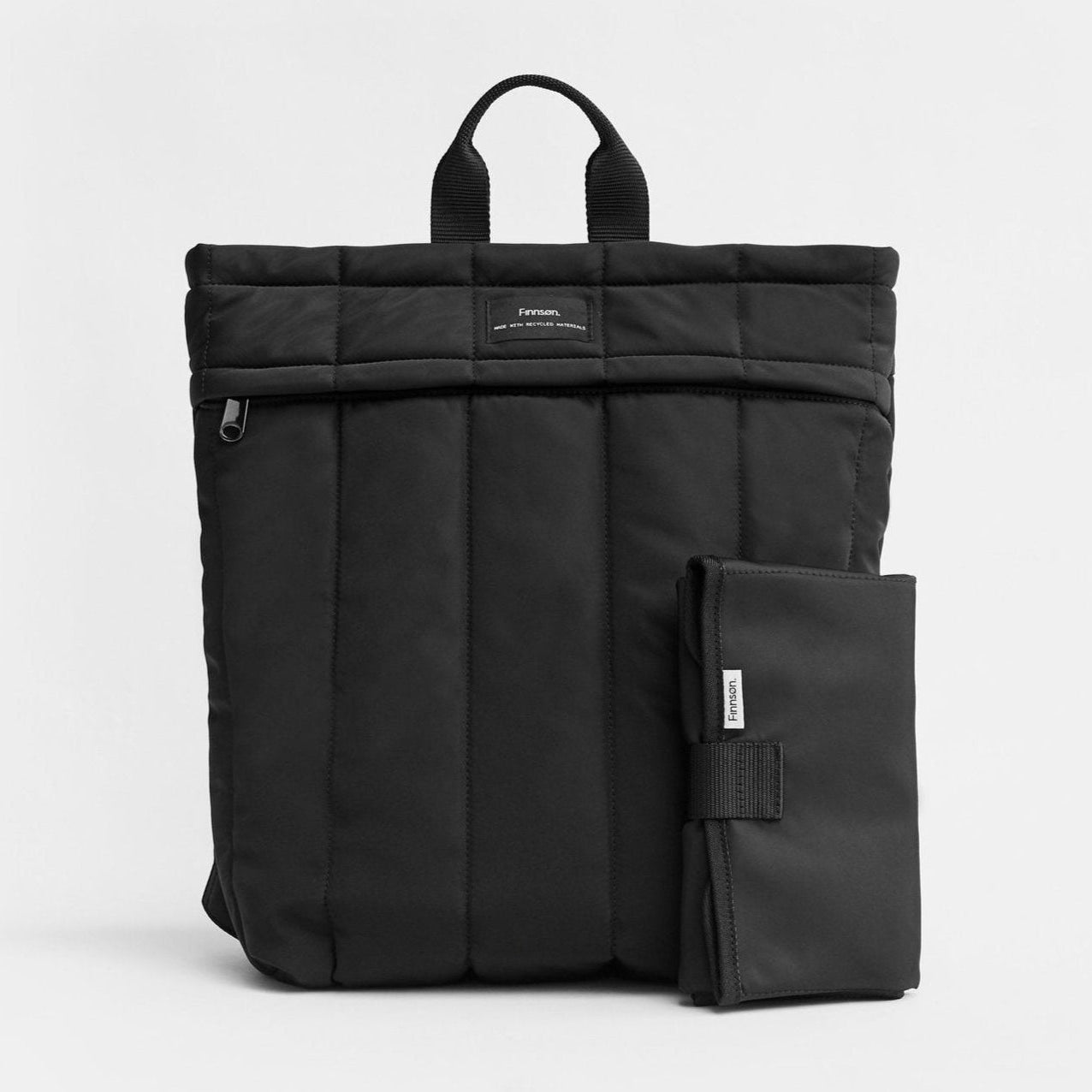 Finnsøn RAE Eco Changing Backpack With Changing Mat - Black