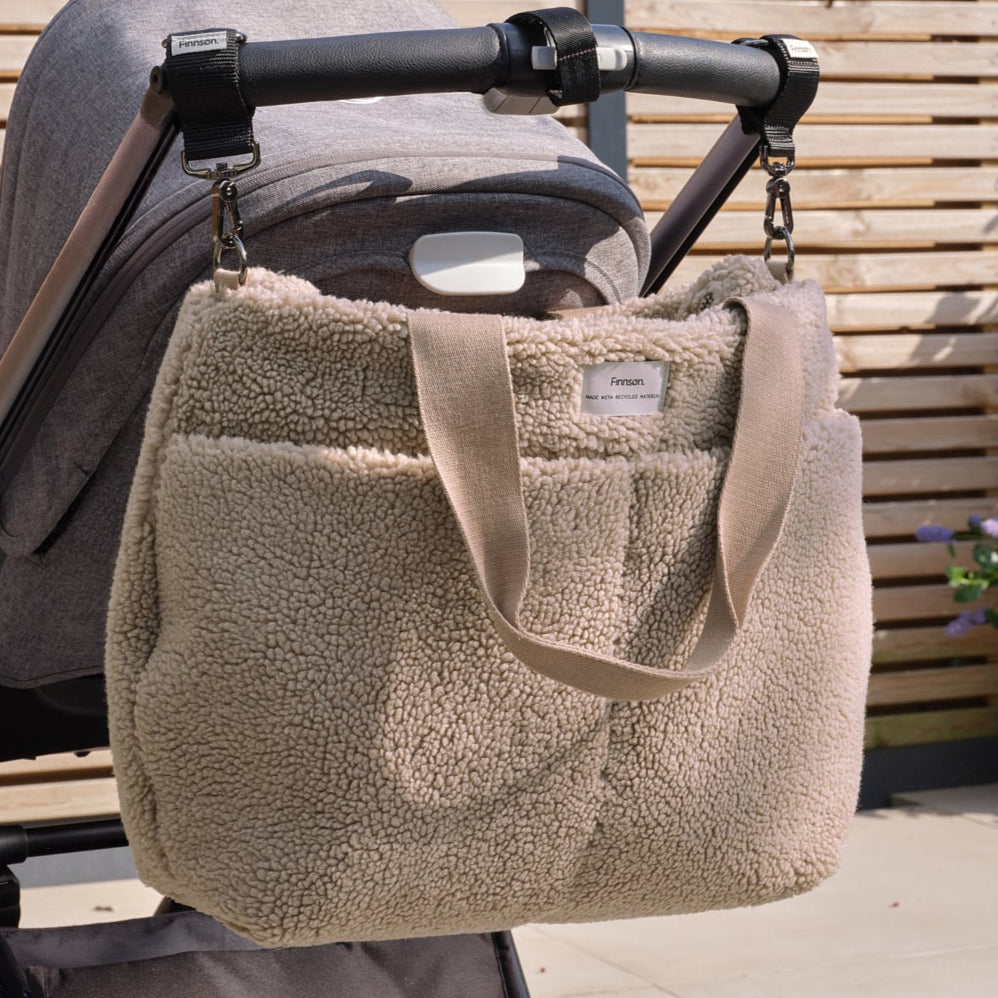 Finnsøn SIGRID Eco Changing Bag with Changing Mat - Teddy Biege