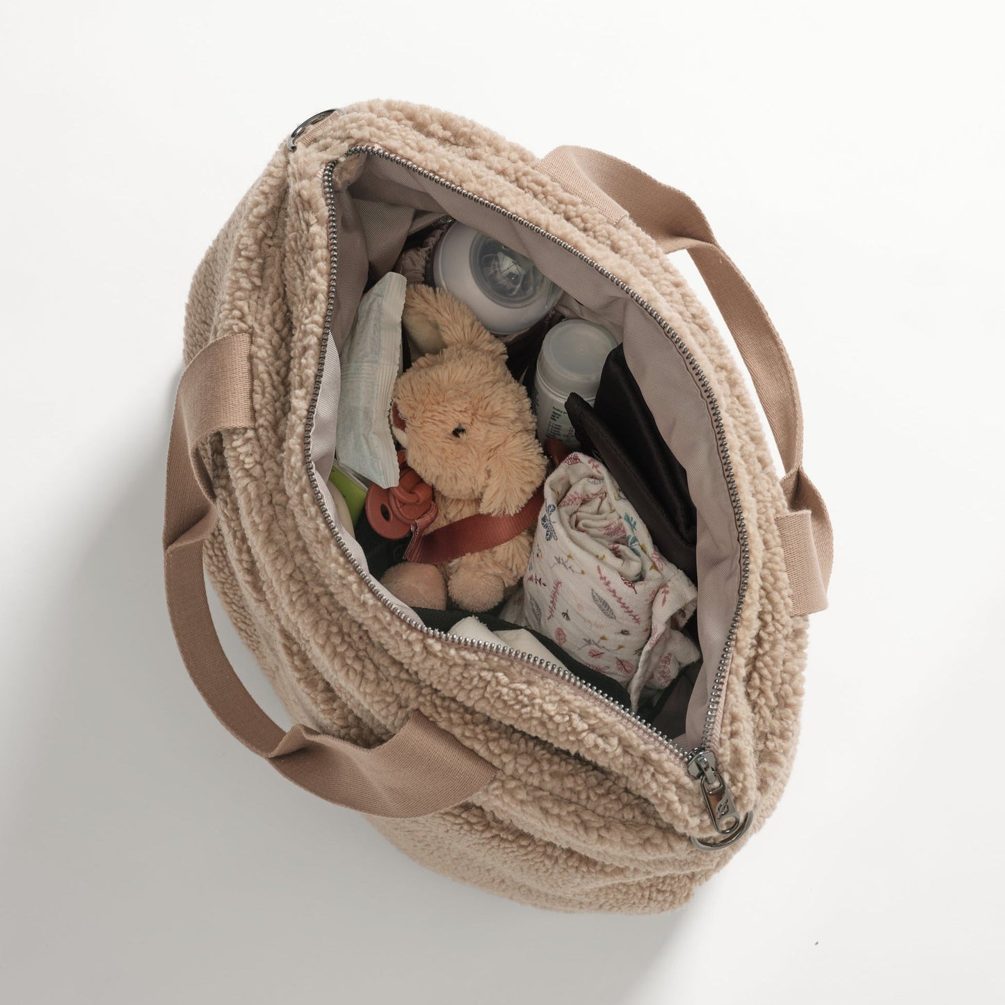 Finnsøn SIGRID Eco Changing Bag with Changing Mat - Teddy Biege