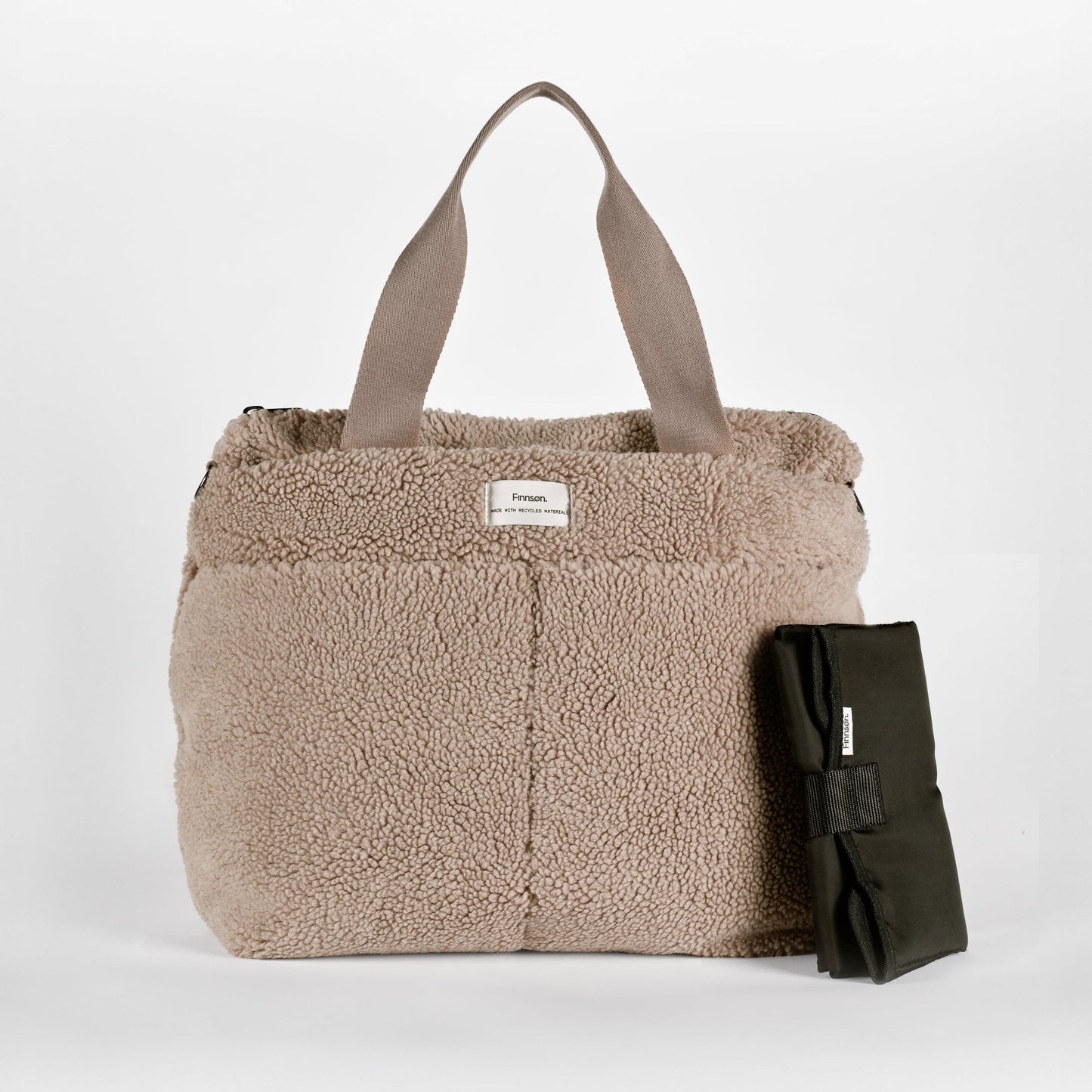 Finnsøn SIGRID Eco Changing Bag with Changing Mat - Teddy Biege