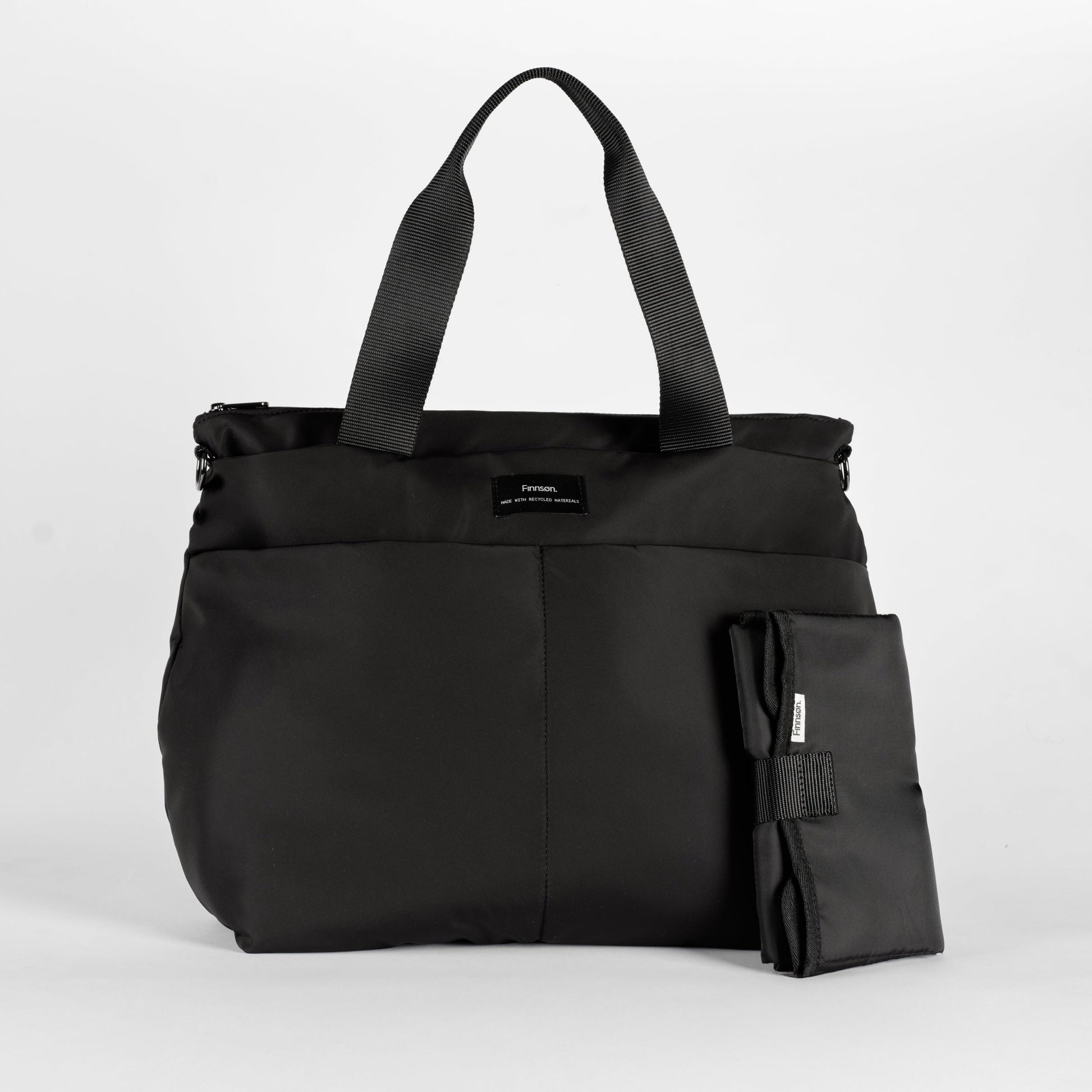 Finnsøn SIGRID Eco Changing Bag with Changing Mat - Black