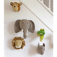Fiona Walker Elephant Felt Animal Wall Head - Medium